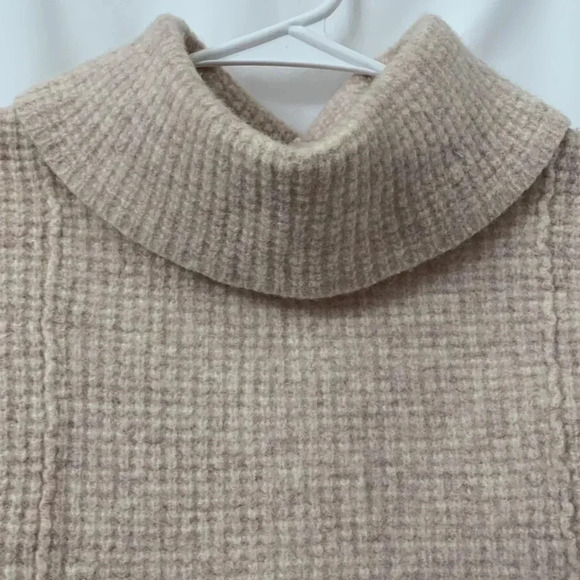 Women’s Free People Sidewinder Wool Cowl Neck Pullover Sweater, Cream, Small EUC - Picture 5 of 9